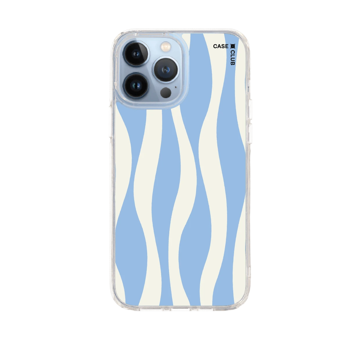 white & blue wavy pattern